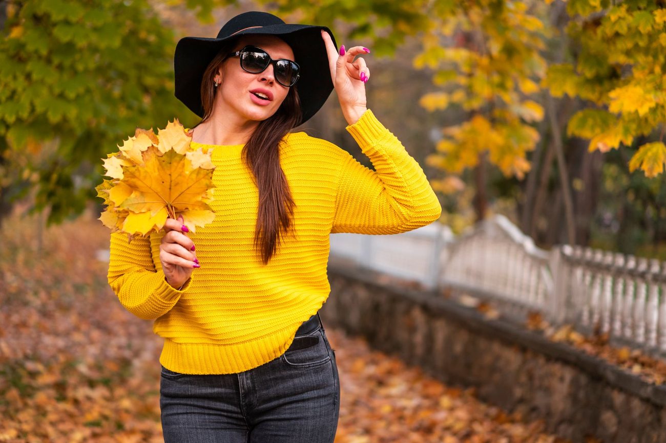 Three fall outfits from nine pieces